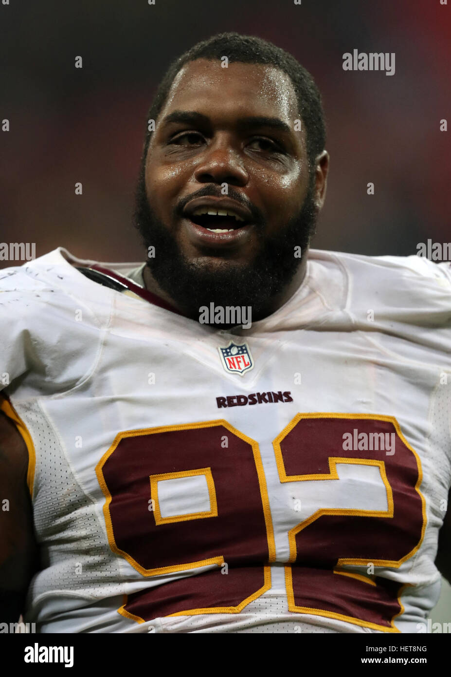 Washington Redskins difensivo fine Chris Baker Foto Stock