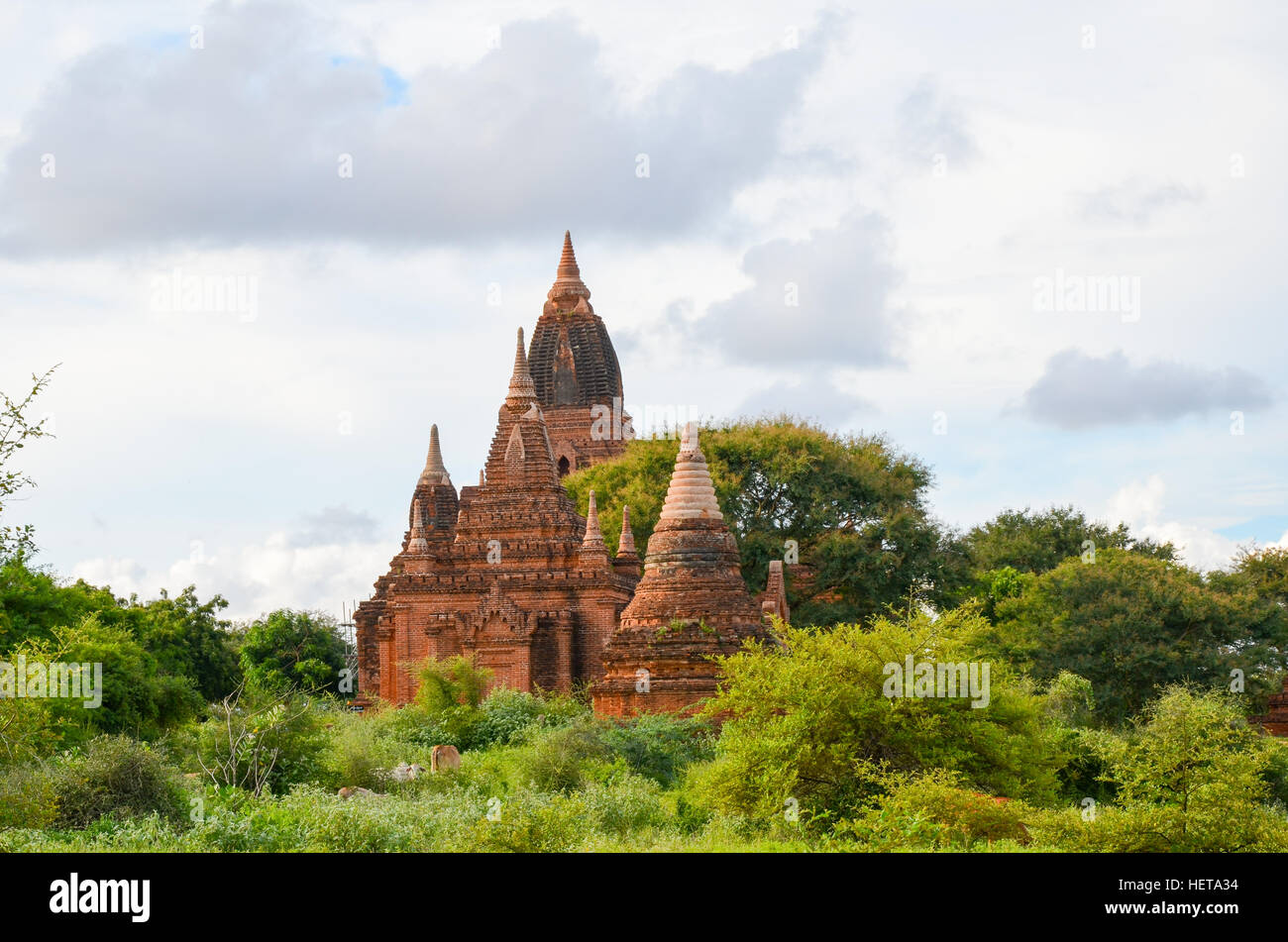 Antichi templi di Bagan, Myanmar Foto Stock