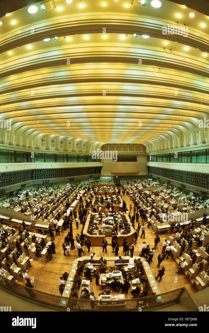 Borsa di Tokyo - TSE - trading floor. Tokyo, Giappone. È la quarta più grande stock exchange nel mondo da aggregare capitalizzazione di mercato di esso Foto Stock