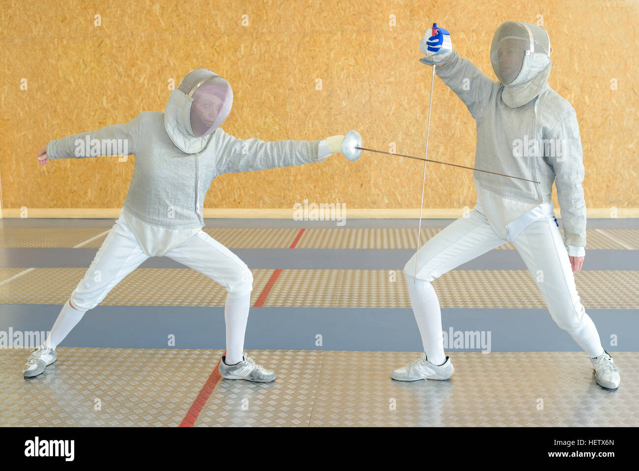 Concorso di scherma Foto Stock
