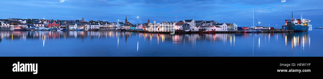 Stornoway isola di Lewis Panorama del Porto, Scotland, Regno Unito Foto Stock