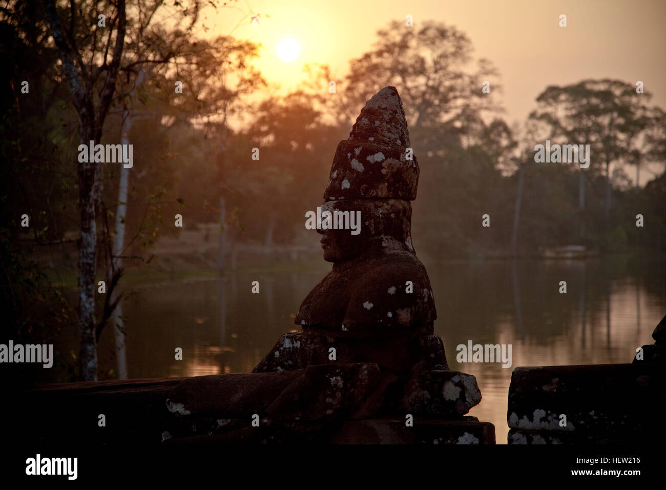 Angkor Wat la città capitale Foto Stock