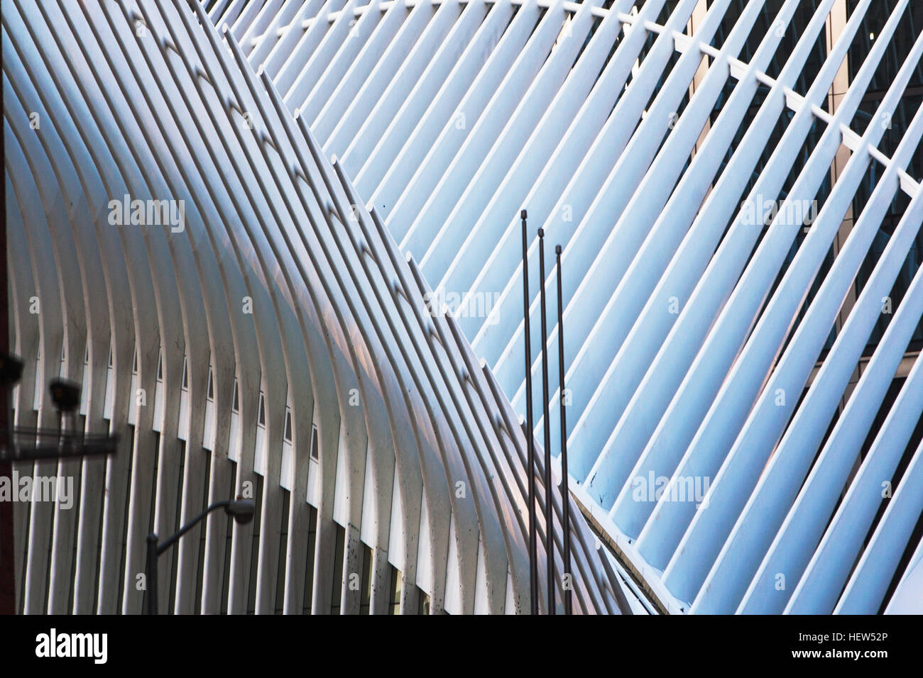 Struttura Oculus, One World Trade Center di New York City, New York, Stati Uniti d'America Foto Stock
