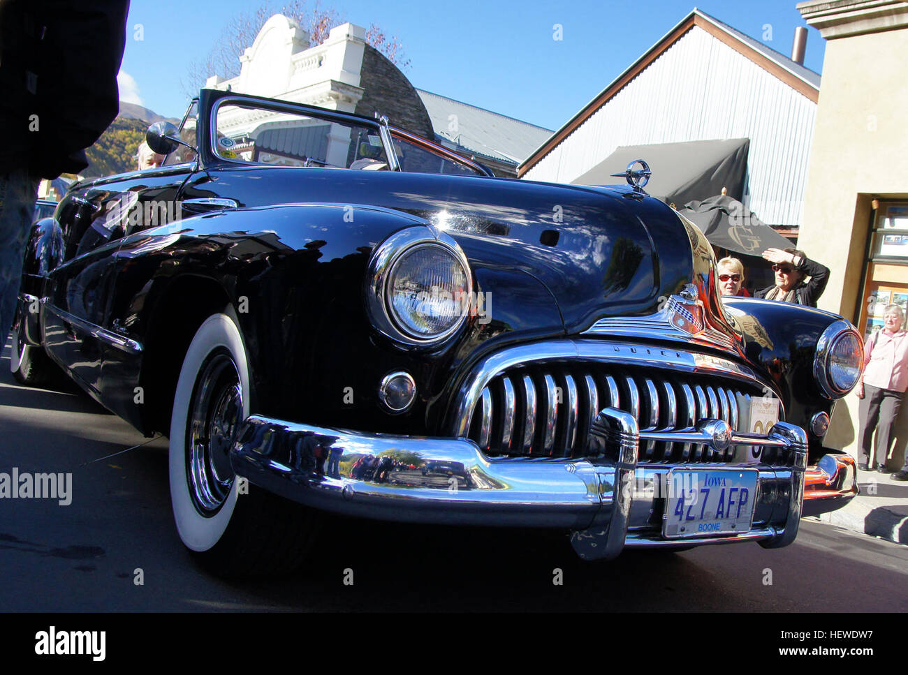 Auto dimostra,autunno festivel Arrowtown,Buick,Car Show,parata auto,auto,Classic Cars,auto d'Epoca,Vintange Automobile Club,auto ripristinato Foto Stock