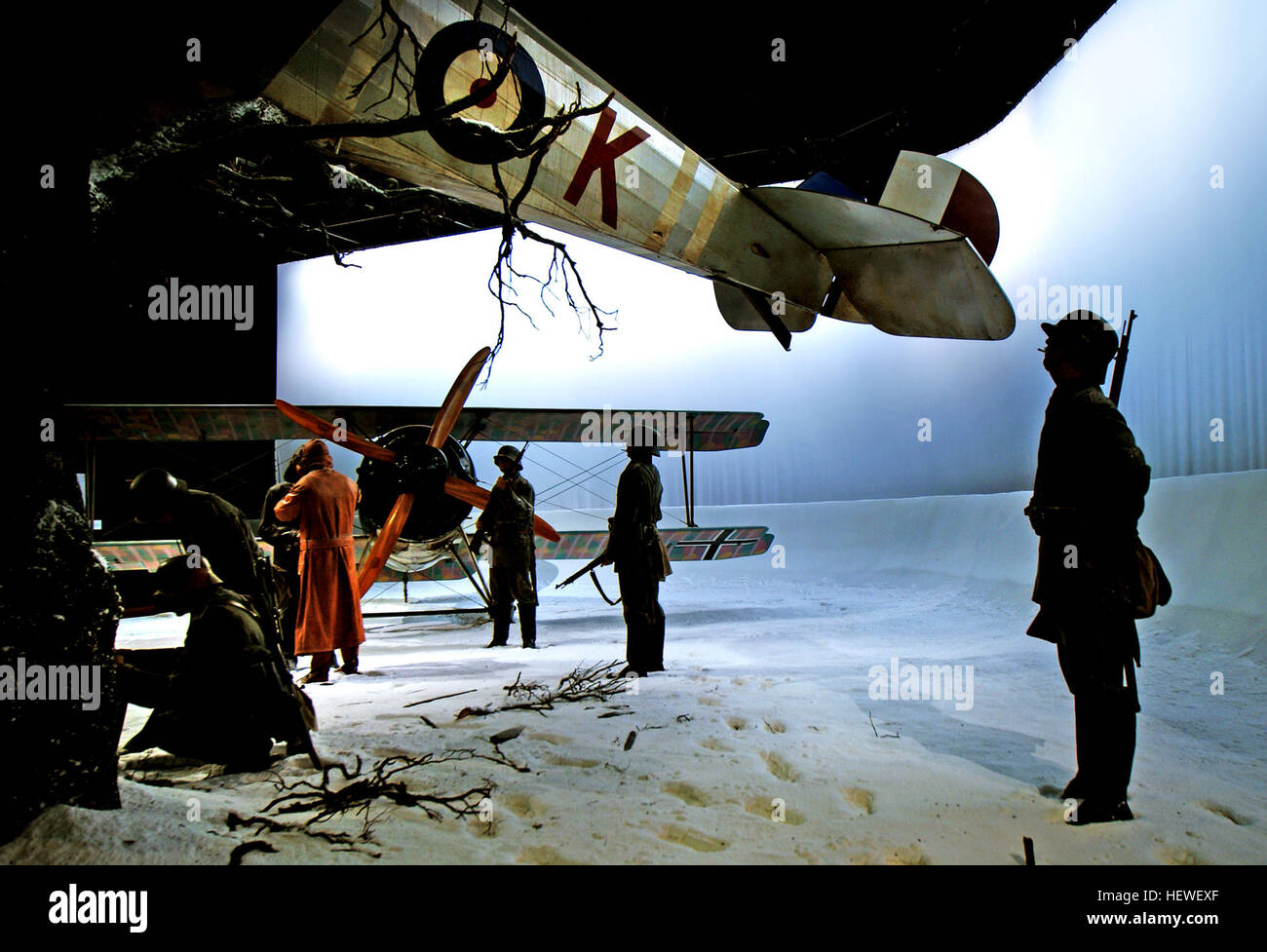 L'Omaka Aviation Heritage Centre in nuova Zelanda mette in mostra la storia dell'aviazione della prima guerra mondiale, con cimeli rari, mostre di aerei e drammatiche rievocazioni di eventi chiave, tra cui quelli che coinvolgono il Barone Rosso. Foto Stock