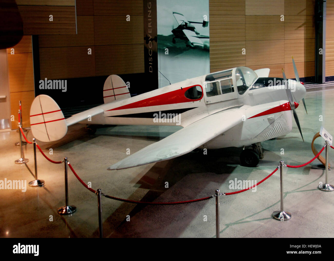 Il Miles Gemini, un leggero bimotore, fu costruito nel 1947 e divenne popolare negli anni '1950 e '60 È stato successivamente donato al MOTAT nel 1964 ed è ora parte della collezione di storia dell'aviazione della nuova Zelanda. Foto Stock