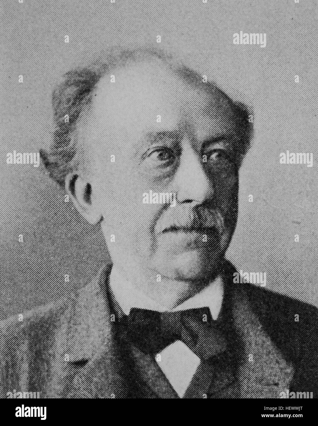 Friedrich Adolf Hammacher, 1824 - 1904, giurista tedesco, Reichstagsabgeordneter und Wirtschaftsfuehrer., immagine dal 1895, digitale migliorata Foto Stock
