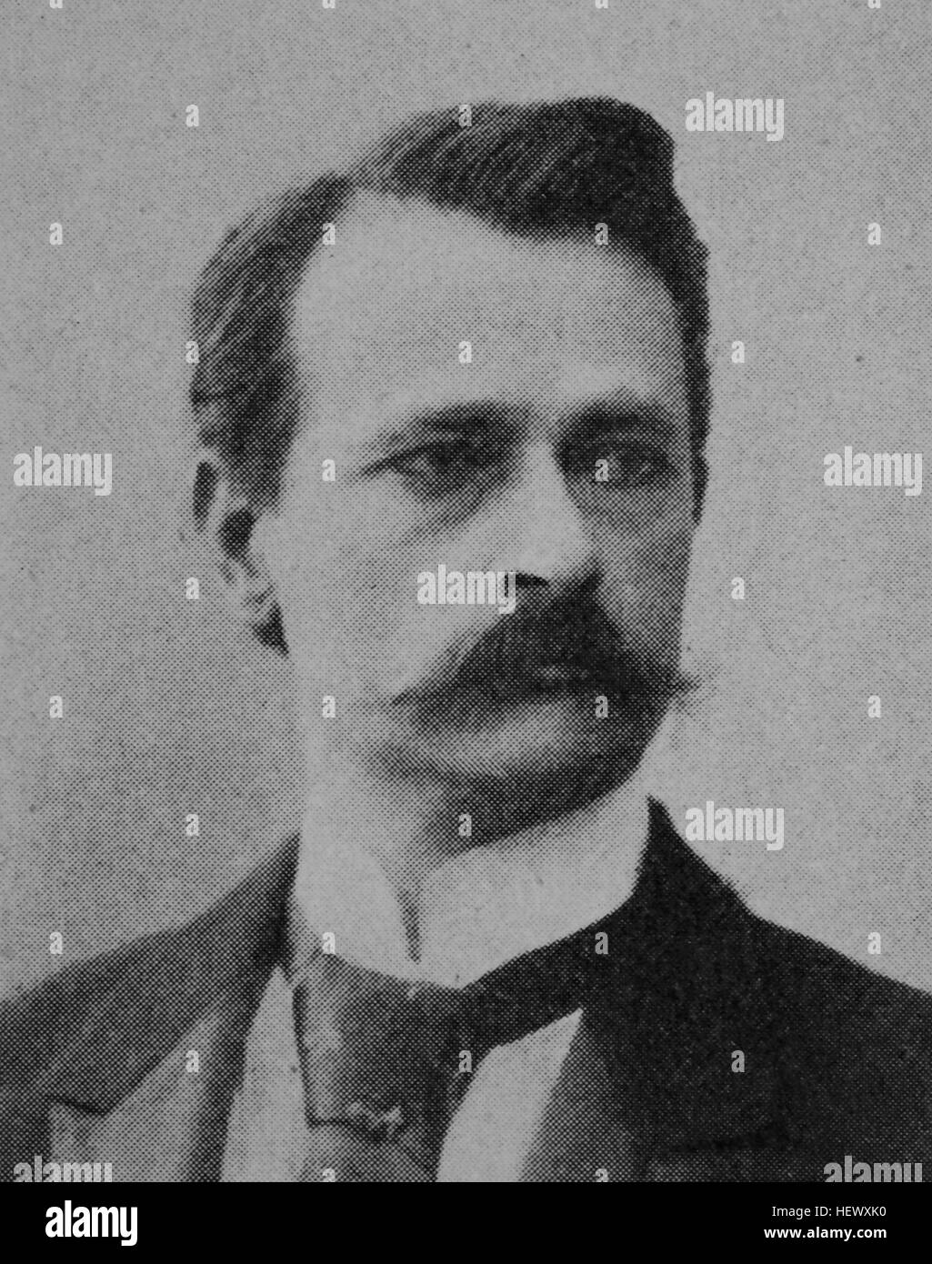 Conte Joachim von Pfeil, 1857-1924, Tedesco explorer e colono in Africa e in Nuova Guinea., immagine dal 1895, digitale migliorata Foto Stock