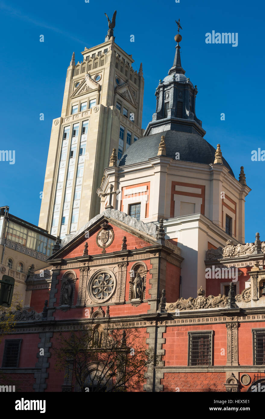 Parrogia chiesa di San Jose lungo la Gran Via di Madrid Spagna Europa Foto Stock