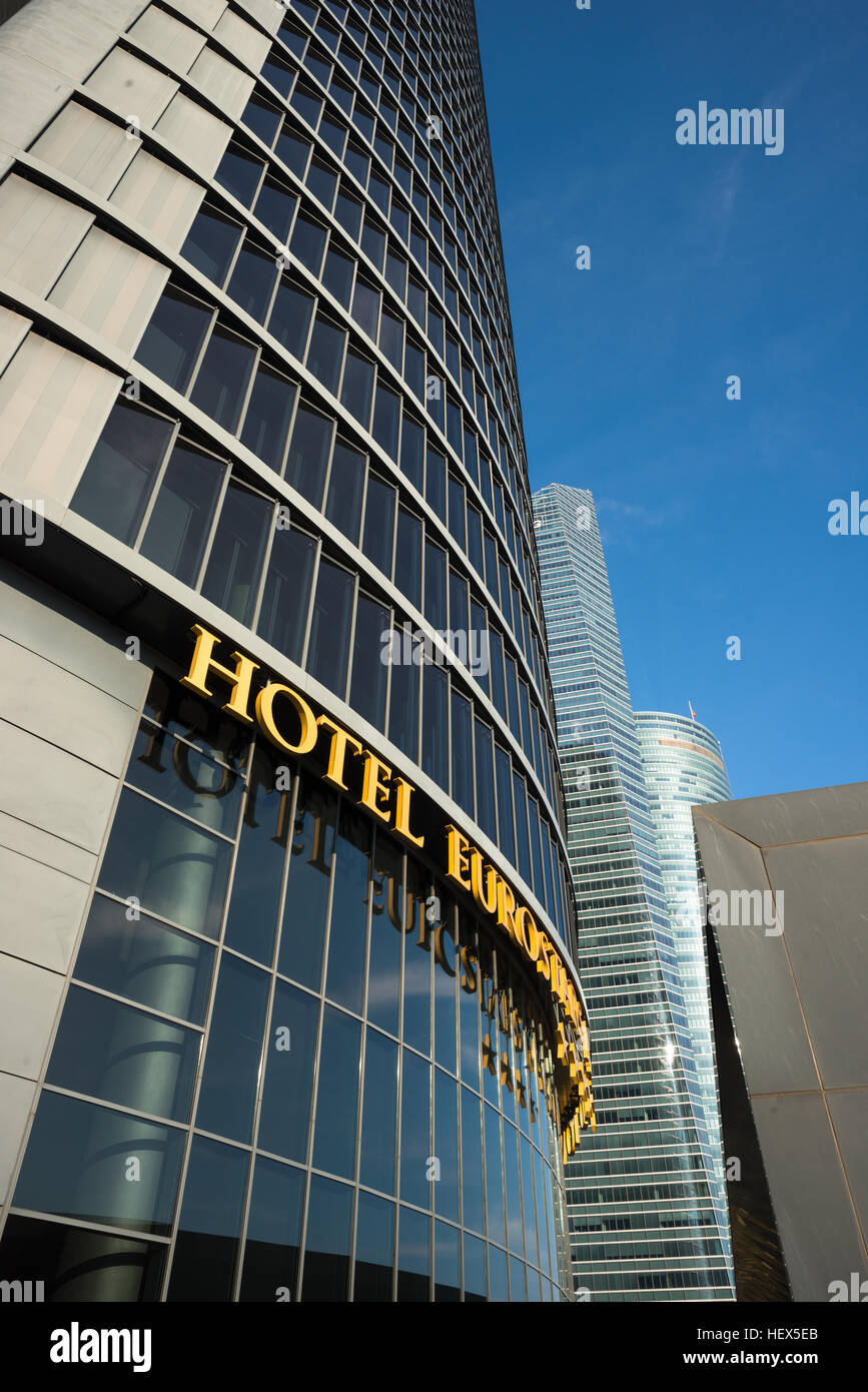 Eurostars Madrid Tower Hotel, CTBA Cuatro Torres Business Area, Madrid, Spagna Foto Stock