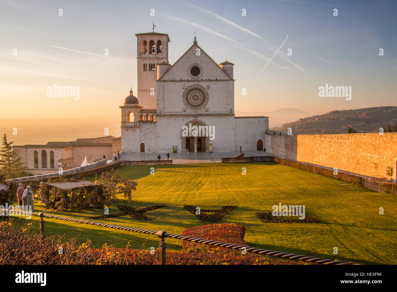 Basilica di San Francesco, Assisi, Perugia provincia, regione Umbria, Italia. Foto Stock