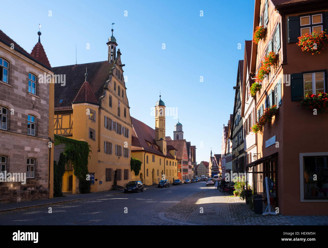 In Germania, in Baviera, Franconia, Dinkelsbuehl, old town Foto Stock
