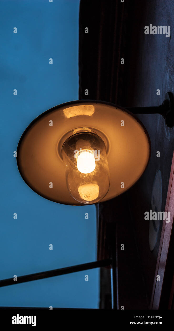 Chiudere il colpo di un lampione/lanterna in Londra Foto Stock