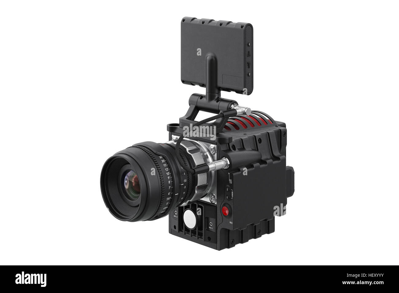 Fotocamera digitale video videografia strumento. Il rendering 3D Foto Stock