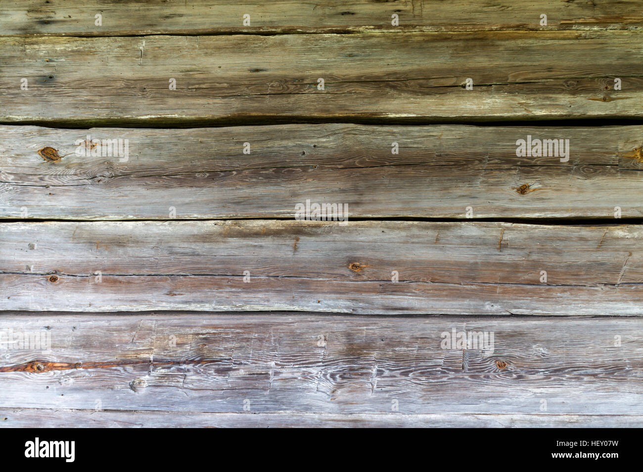 Il legno vecchio clapboard schierata sulla casa abbandonata Foto Stock