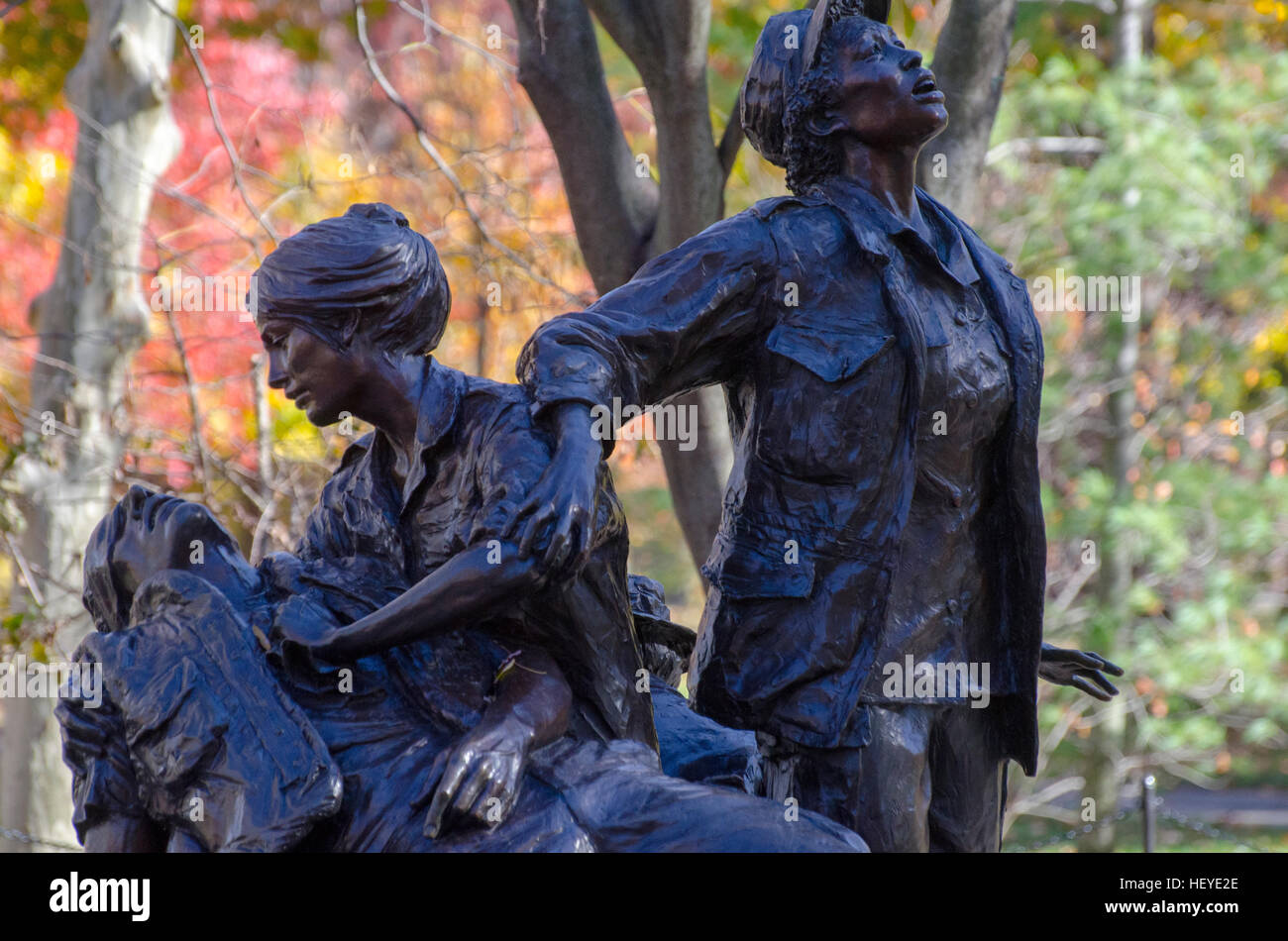 Il delle donne del Vietnam Memorial memorializes donne, la maggior parte dei quali erano infermieri, che ha servito nella guerra in Vietnam. Foto Stock