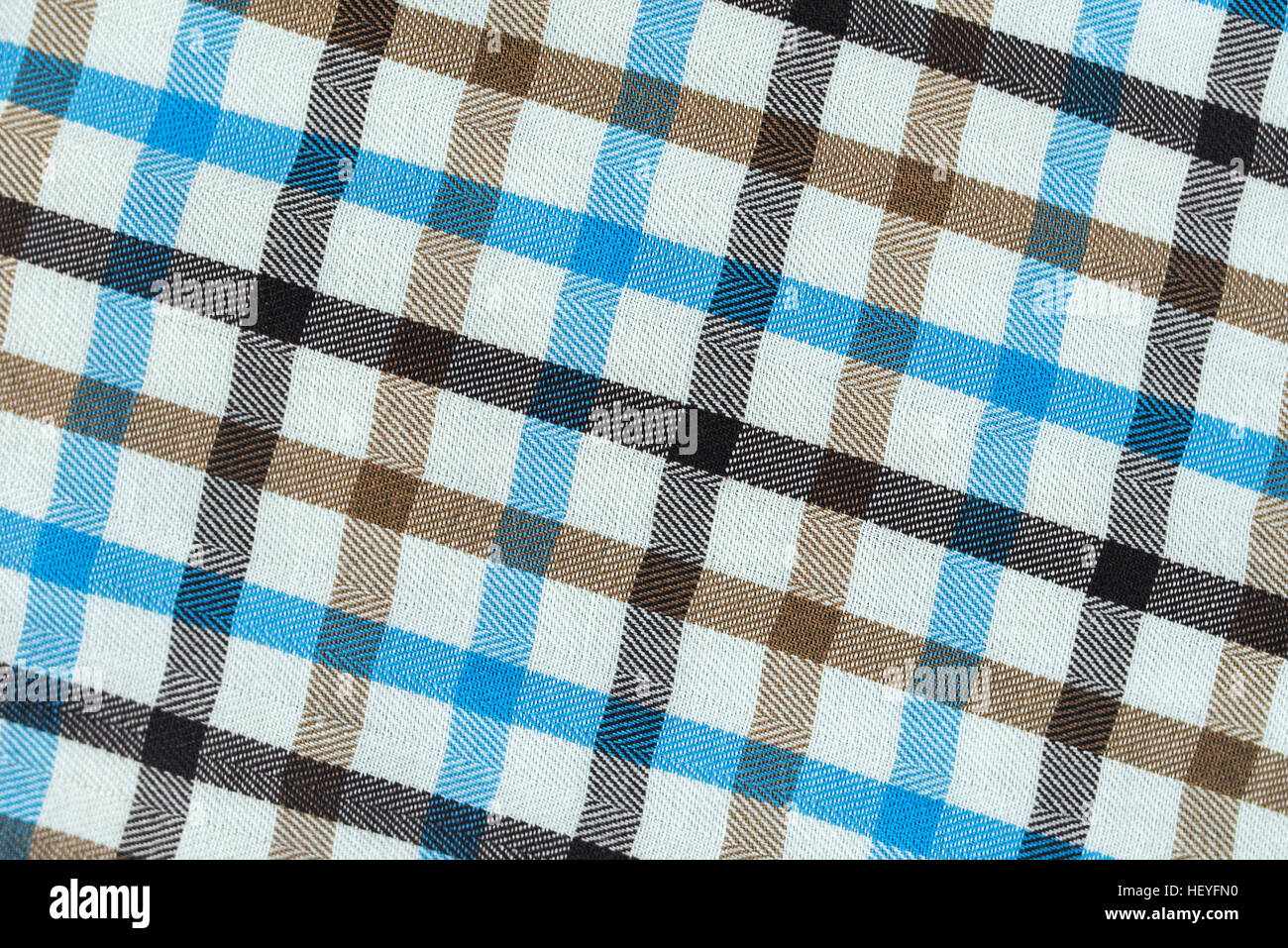 A scacchi in plaid shirt texture pattern, close up Foto Stock