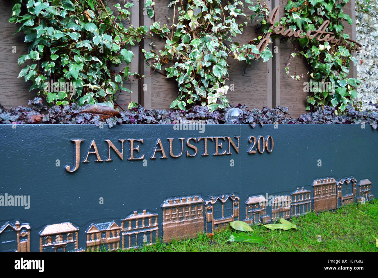 "Jane Austen 200 - Una vita in Hampshire' visualizzazione nella celebrazione del romanziere britannico il duecentesimo anniversario della morte Foto Stock