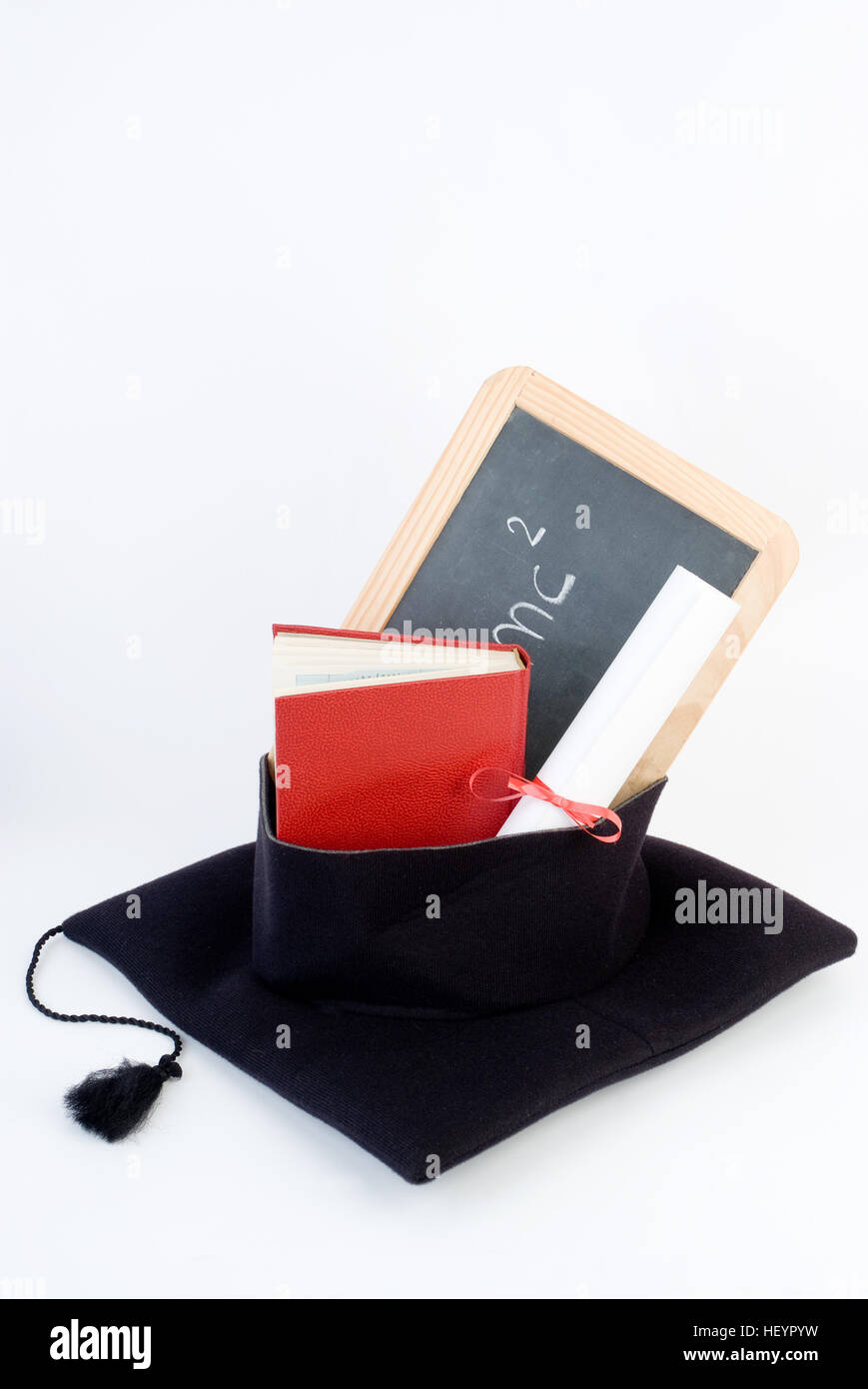 Simbolo per il post-laurea secondario Foto Stock