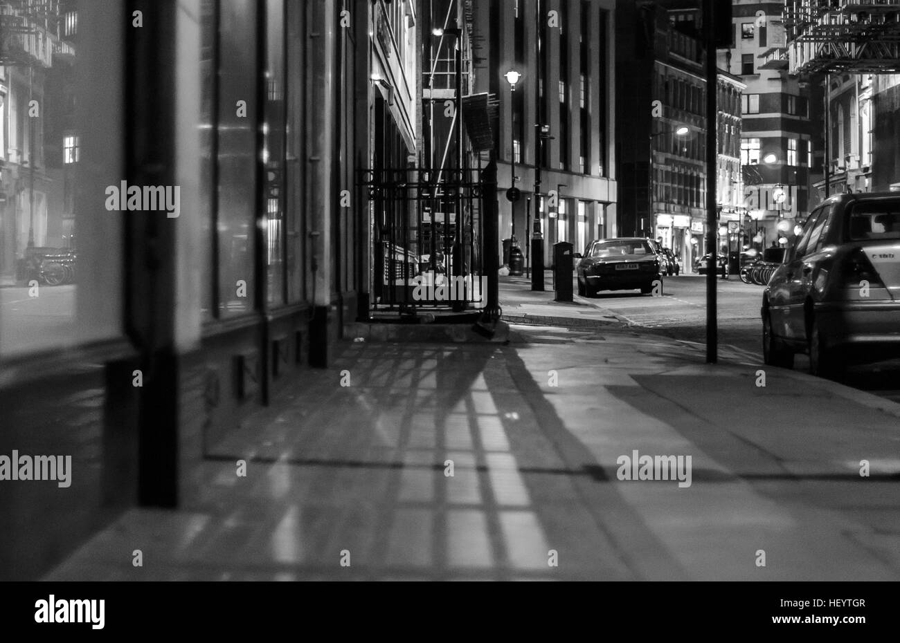 Colpo di un casuale street mentre si cammina intorno a Londra Foto Stock