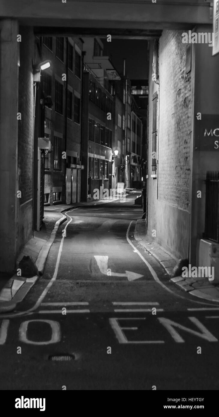 Colpo di un casuale street mentre si cammina intorno a Londra Foto Stock