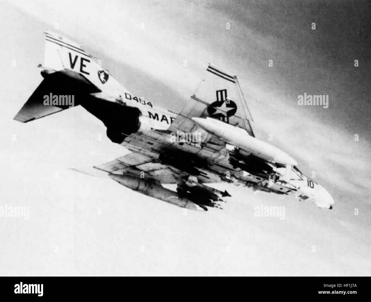 F-4fantoccio B VMFA-115 over Vietnam 1971 Foto Stock