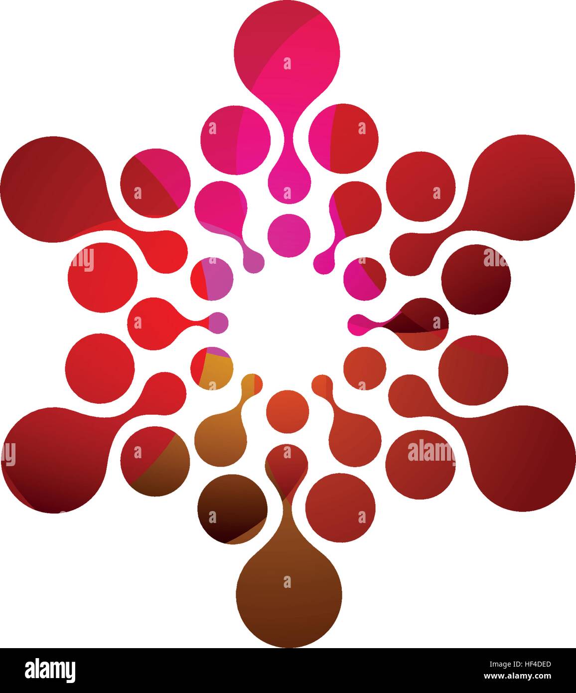 Digitale Isolato Colorati Del Logo A Forma Di Cerchio
