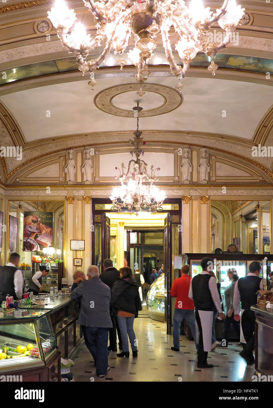 Il Gambrinus Cafe Napoli Italia Foto Stock