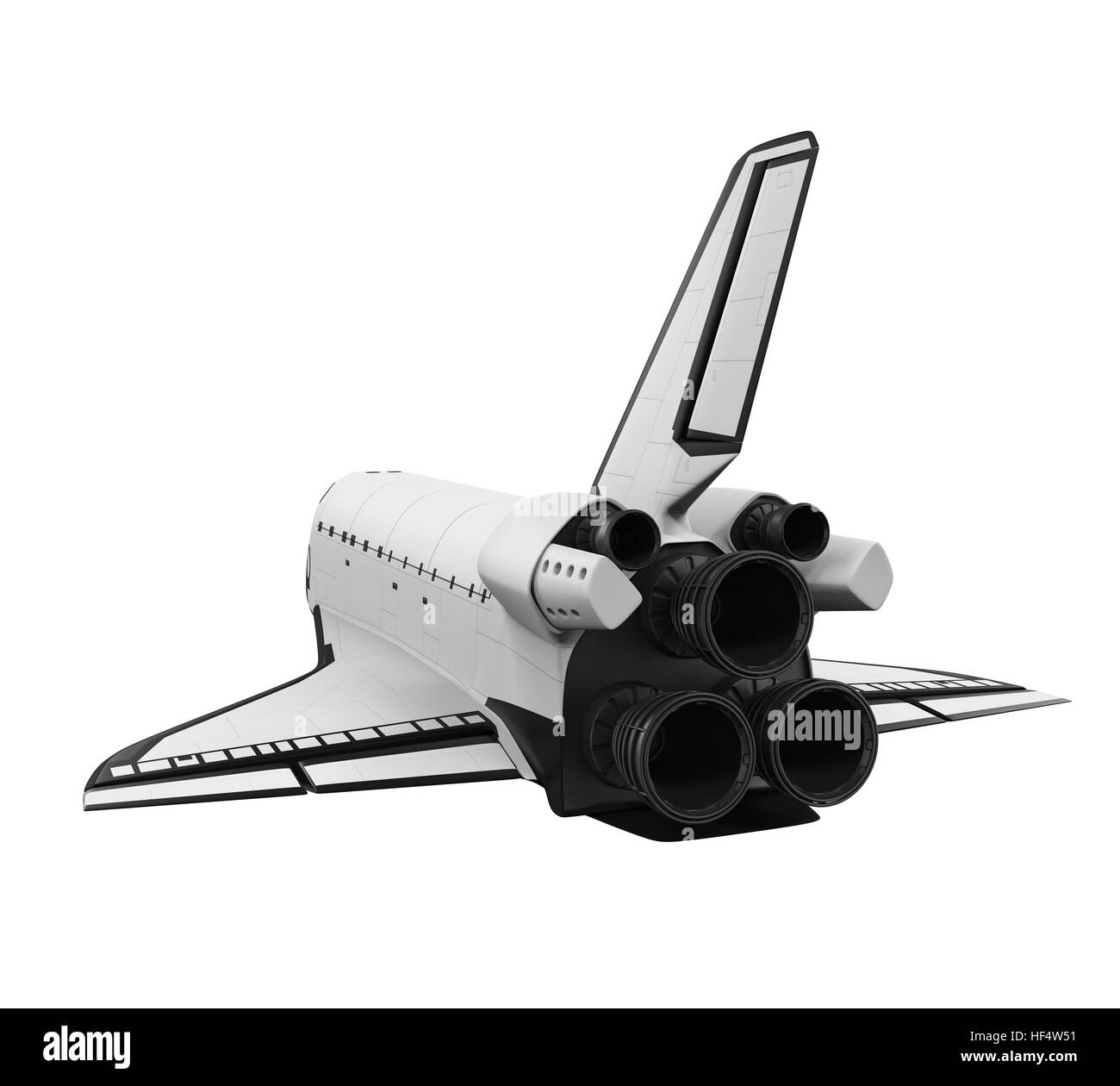 Space Shuttle isolato Foto Stock