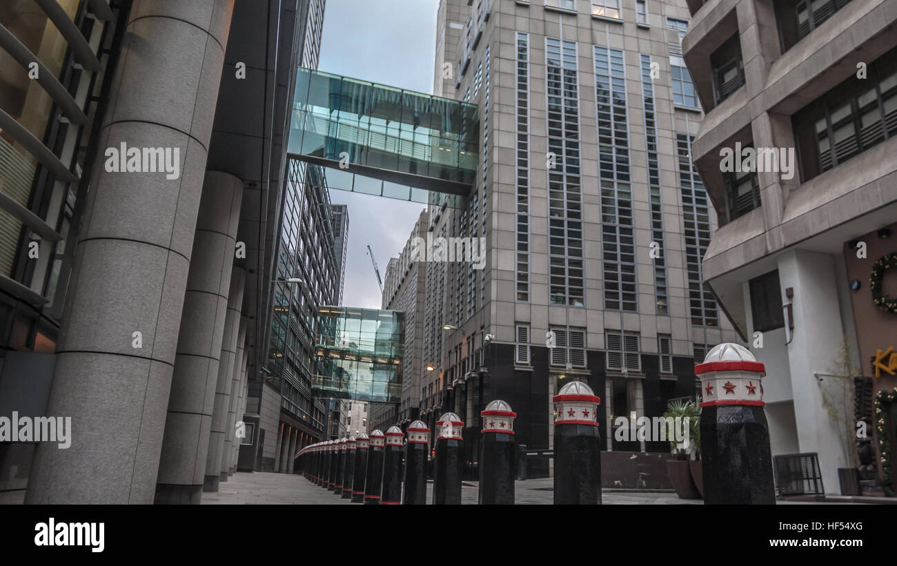 Inquadratura di un edificio moderno a Londra Foto Stock