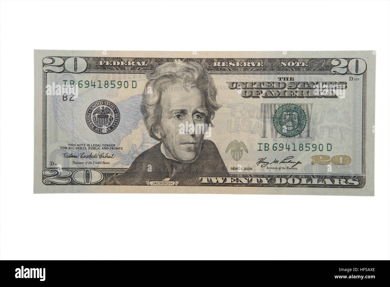 Noi 20 dollaro Foto Stock