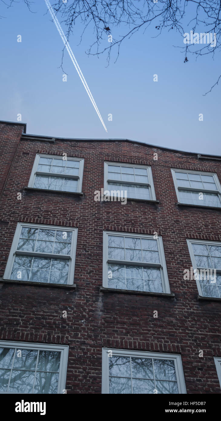 Inquadratura di un edificio moderno a Londra Foto Stock