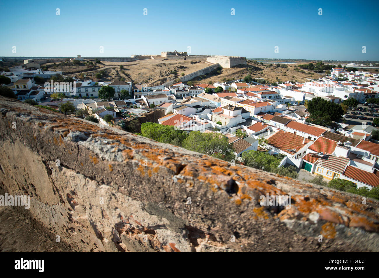 Il Forte Sao Sebastiao nella città di Castro Marim a est Algarve nel sud del Portogallo in Europa. Foto Stock