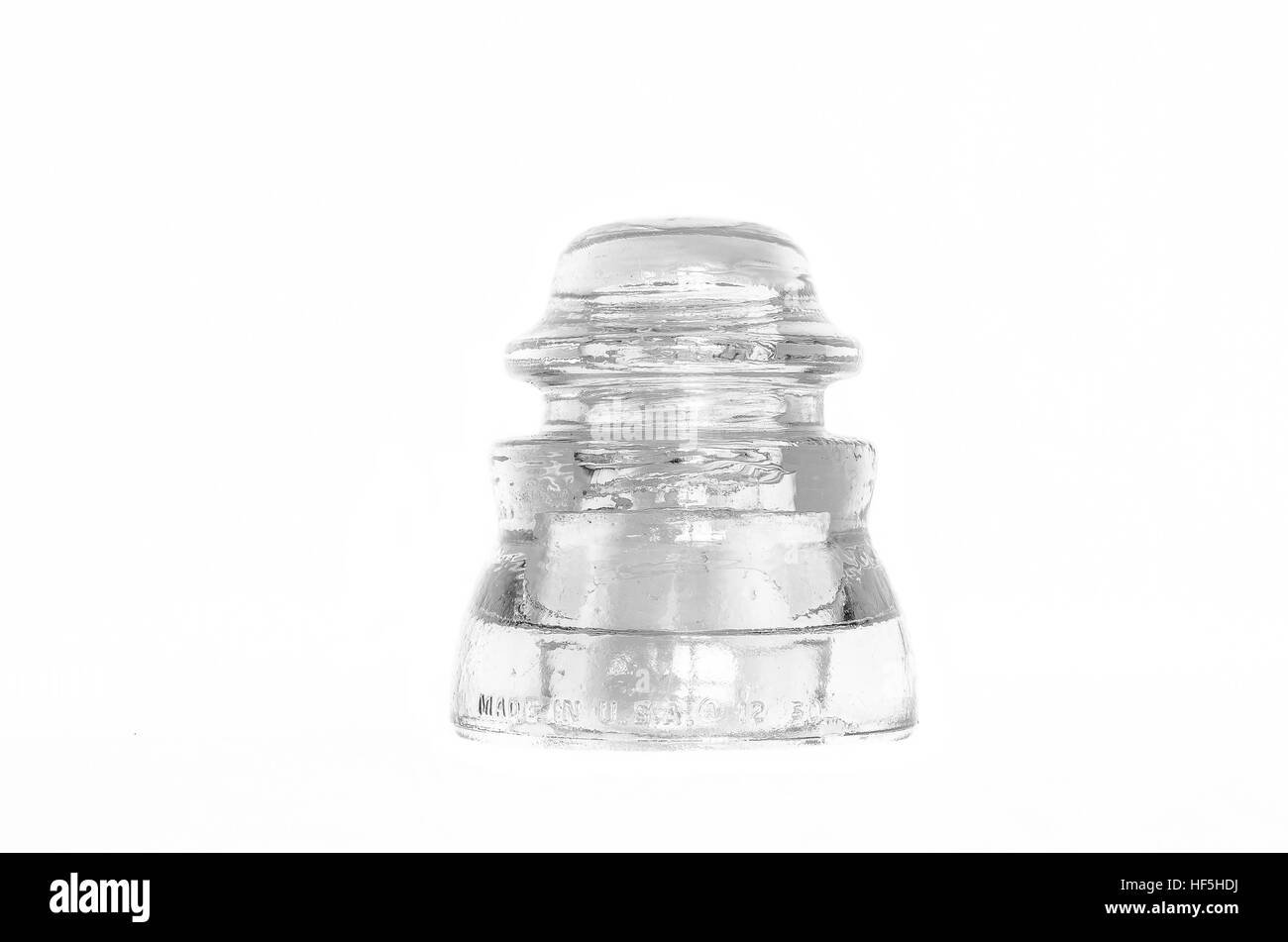 Retrò Isolatore in vetro. Foto Stock