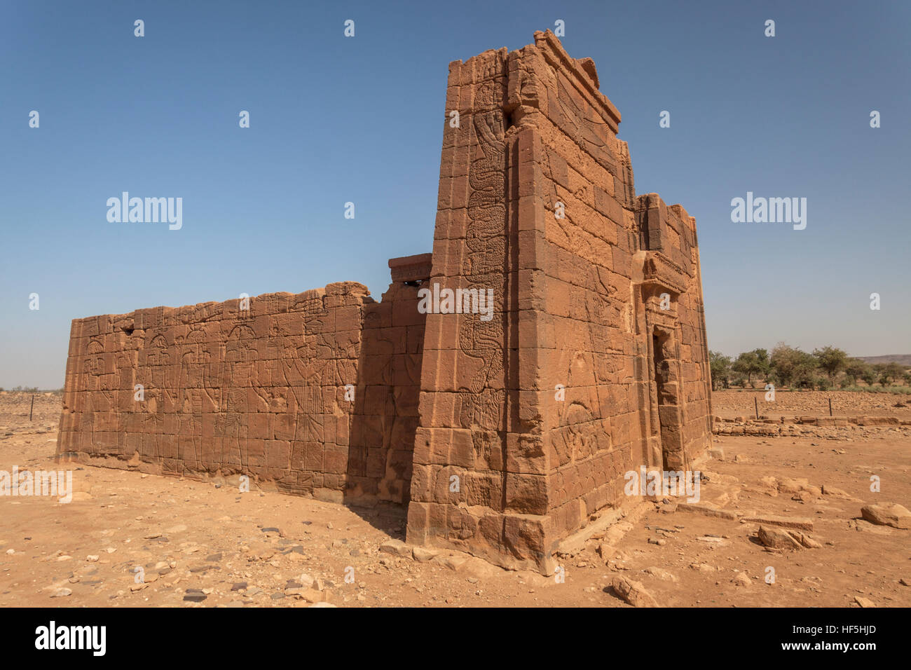Il Meroitic Templi di Naqa, Naqa, Sudan Foto Stock