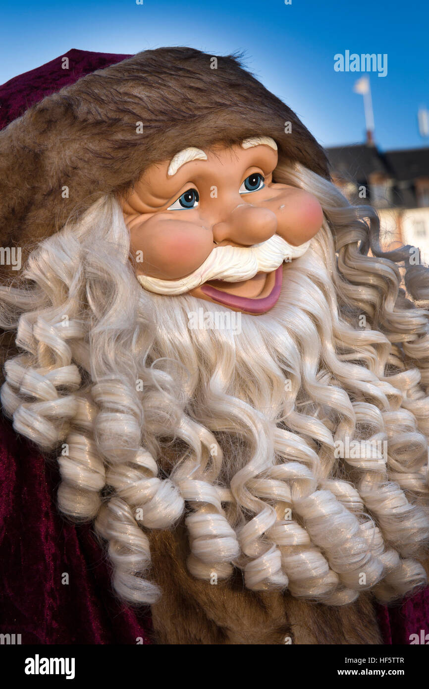 Danimarca, Copenaghen, Kongens Nytorv, babbo natale decorazione di carattere Foto Stock