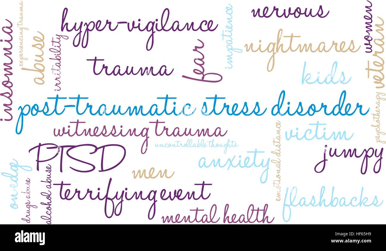 Disturbo post traumatico da stress Immagini Vettoriali Stock - Alamy