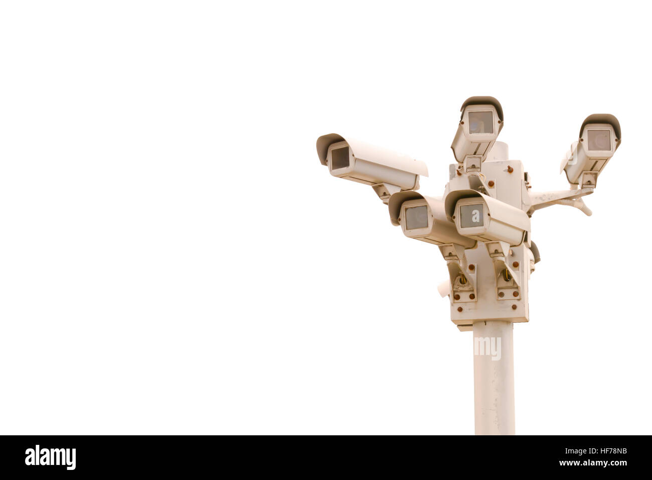 Più telecamere di sorveglianza Foto Stock