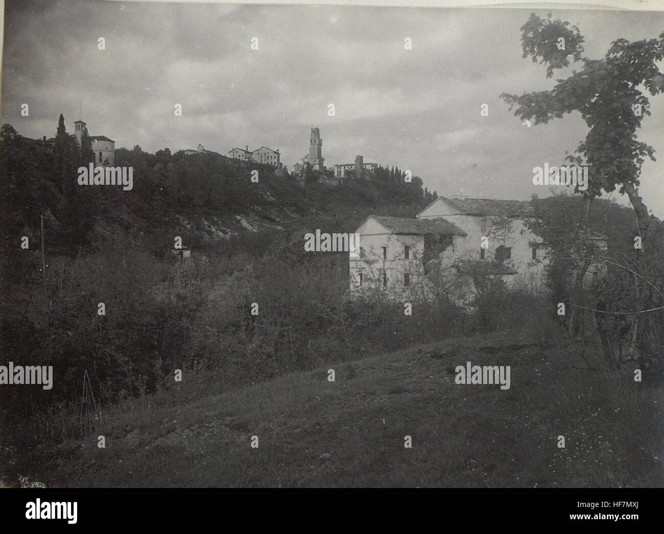 Questa mappa della collezione Europeana della prima guerra mondiale mostra lo Schloss Collalto, con i dettagli delle indagini militari condotte durante la guerra, parte del più ampio conflitto europeo del 1914-1918. Foto Stock