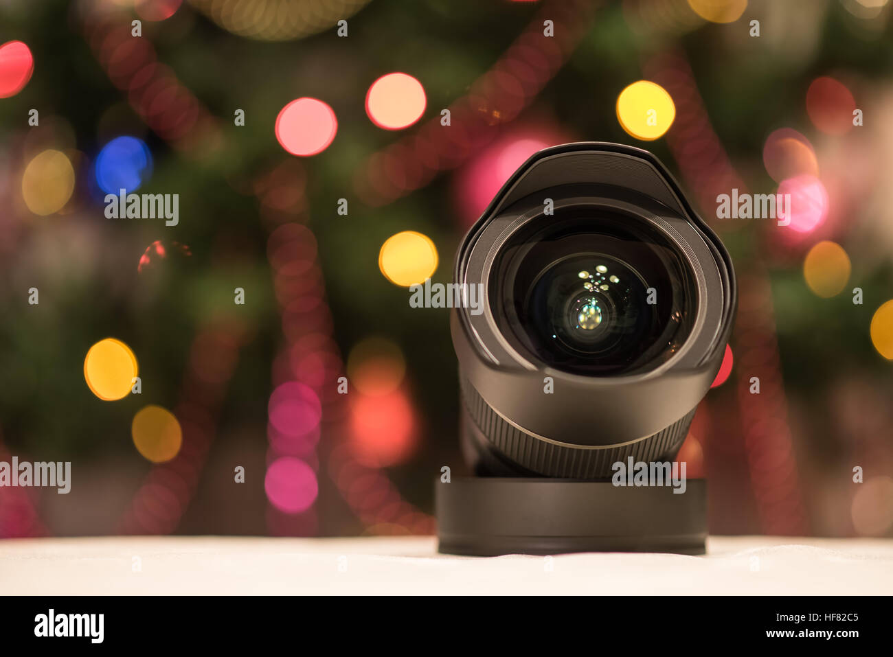 Obiettivo della fotocamera Foto Stock