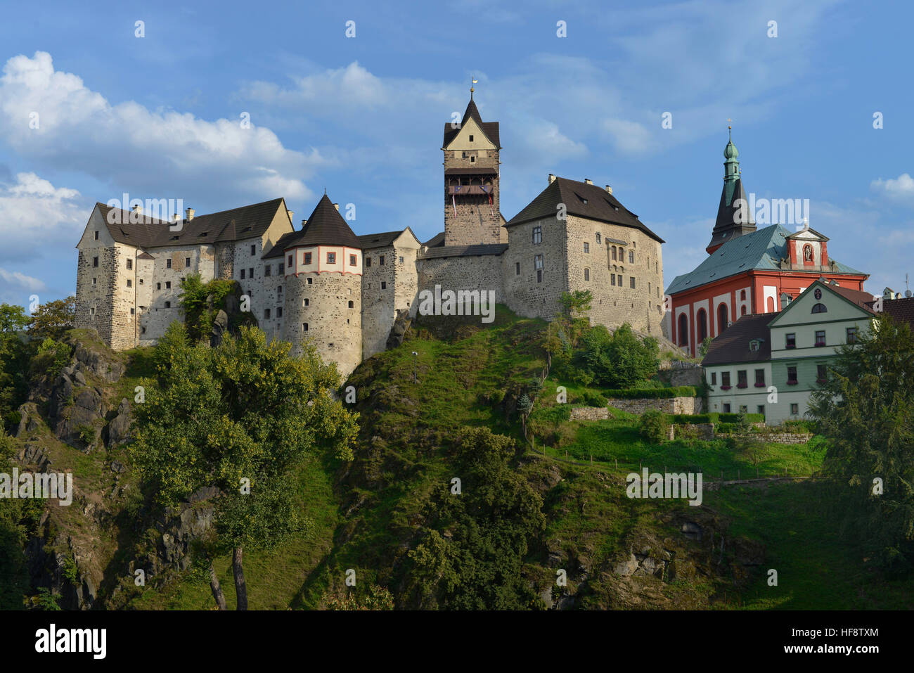 Burg, Loket, Tschechien, Castello, Cechia Foto Stock