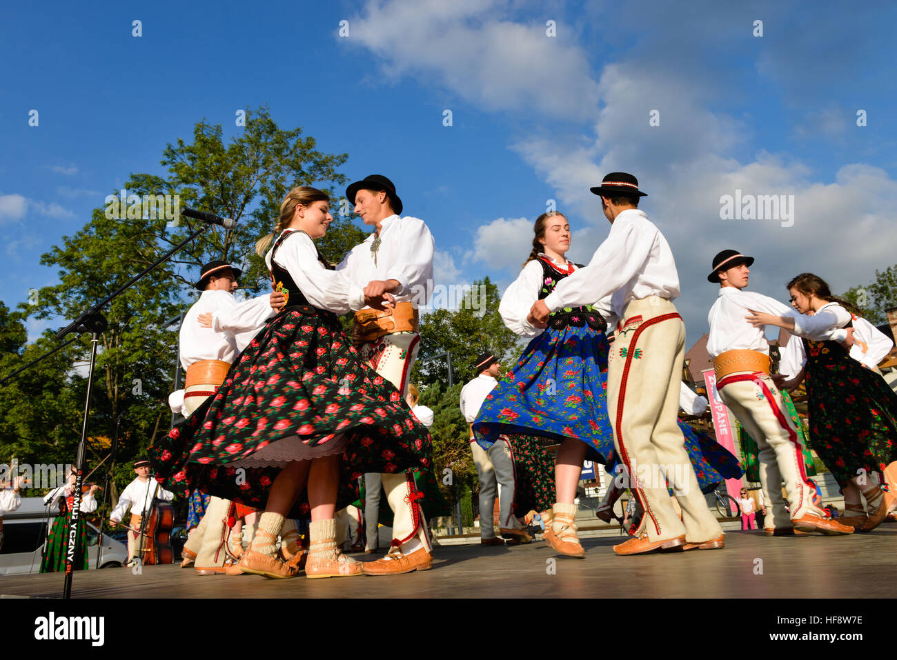 Festival der Bergfolklore, Zakopane, Polen , Festa della montagna folklore, Polonia Foto Stock