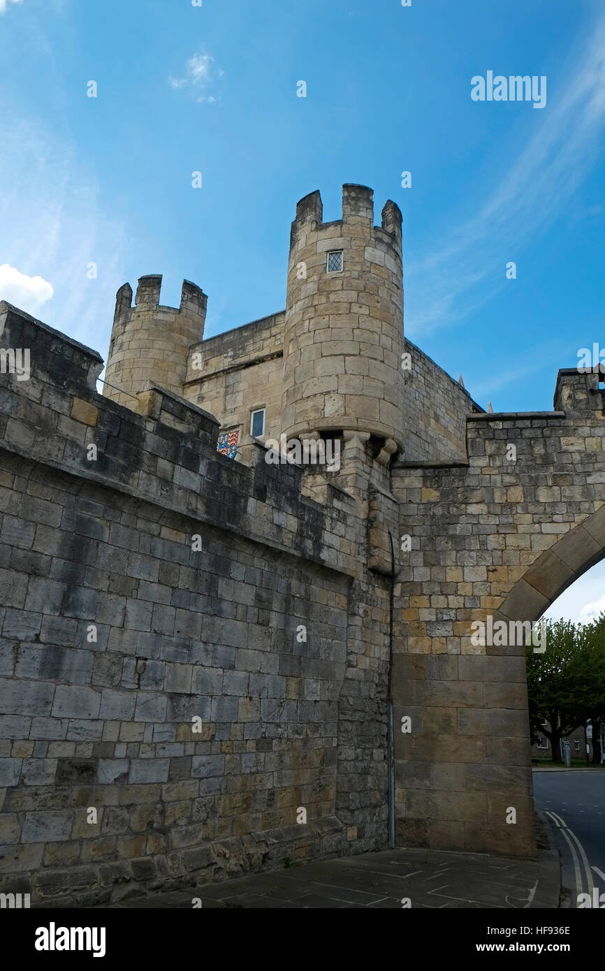 Walmgate Bar York City North Yorkshire England Regno Unito Regno Unito UE Unione Europea Foto Stock