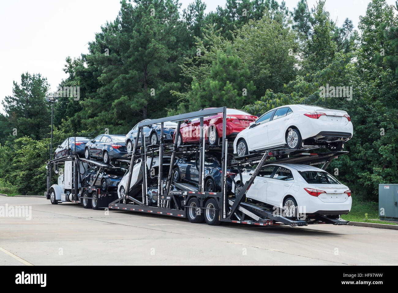 Car Carrier. Foto Stock