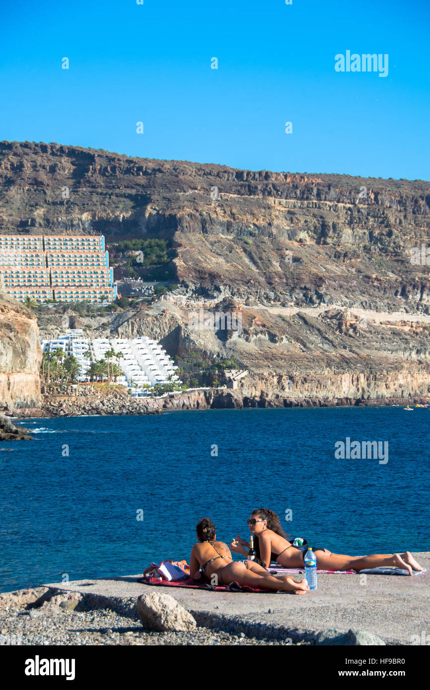 Puerto de Mogan a gran canaria, Spagna Foto Stock