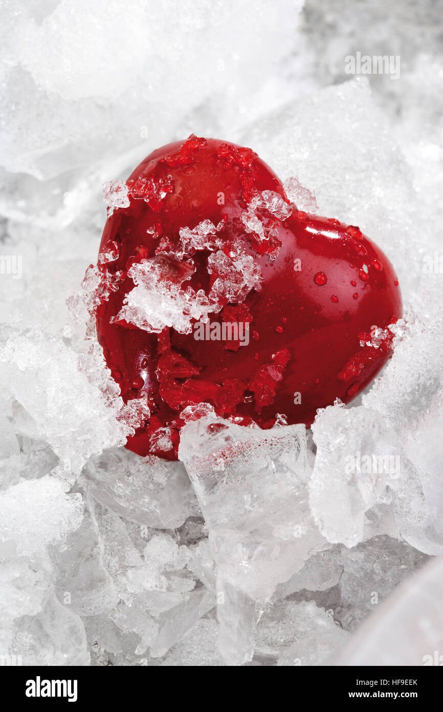 Cuore su ghiaccio: freddo-hearted Foto Stock