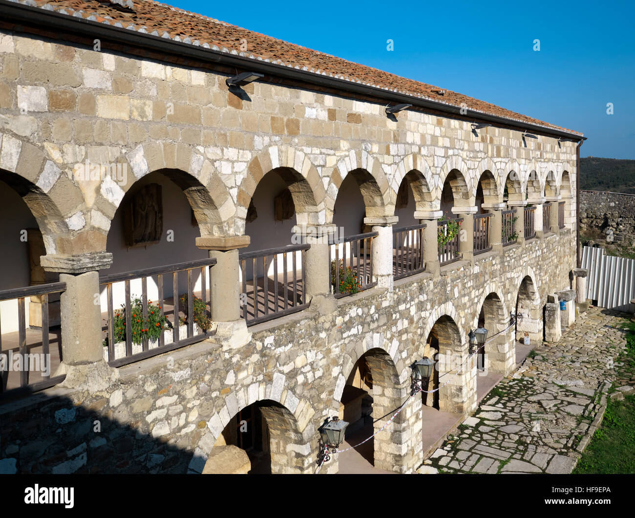 Shën Merise monastero, Apollonia, Fier County, Albania Foto Stock