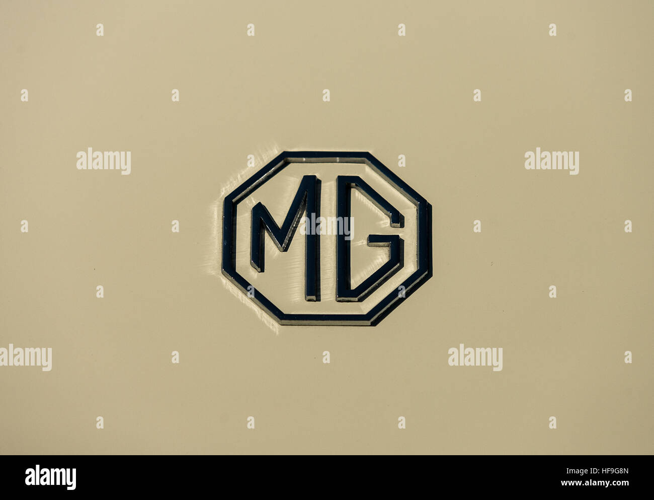 Close up dettaglio fotografie di vintage restaurati automobili. Foto Stock