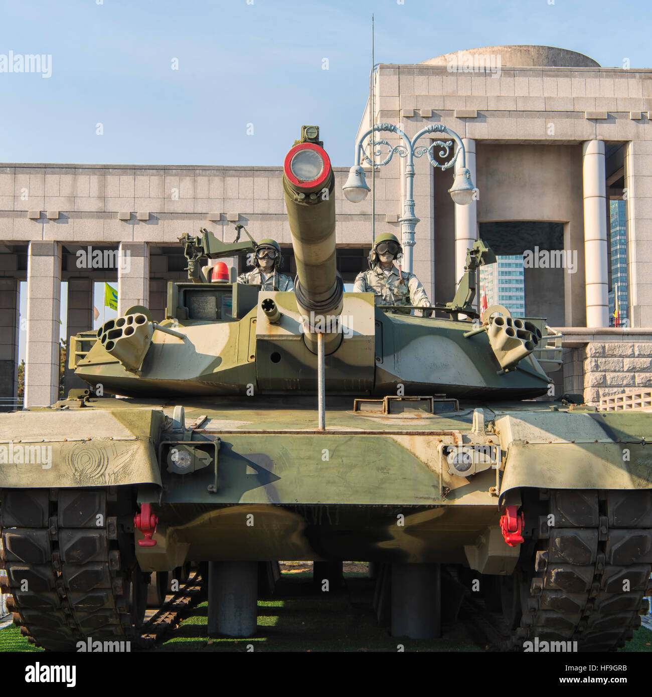 K-1 battaglia principale serbatoio al Memoriale di guerra di Corea Museum di Seoul, Corea del Sud Foto Stock