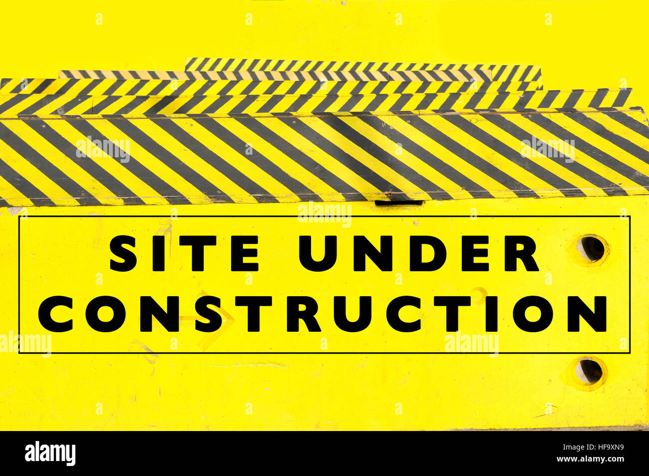 In costruzione pagina web o sito web banner Foto Stock